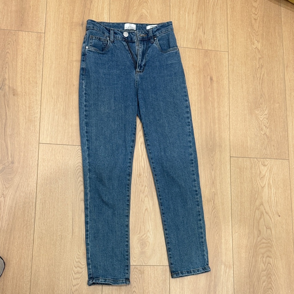 Cotton On Women's Straight Leg Jeans in Denim Blue